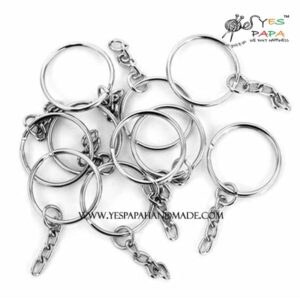 YES PAPA SILVER KEY CHAINS/ SET OF 5 PCS